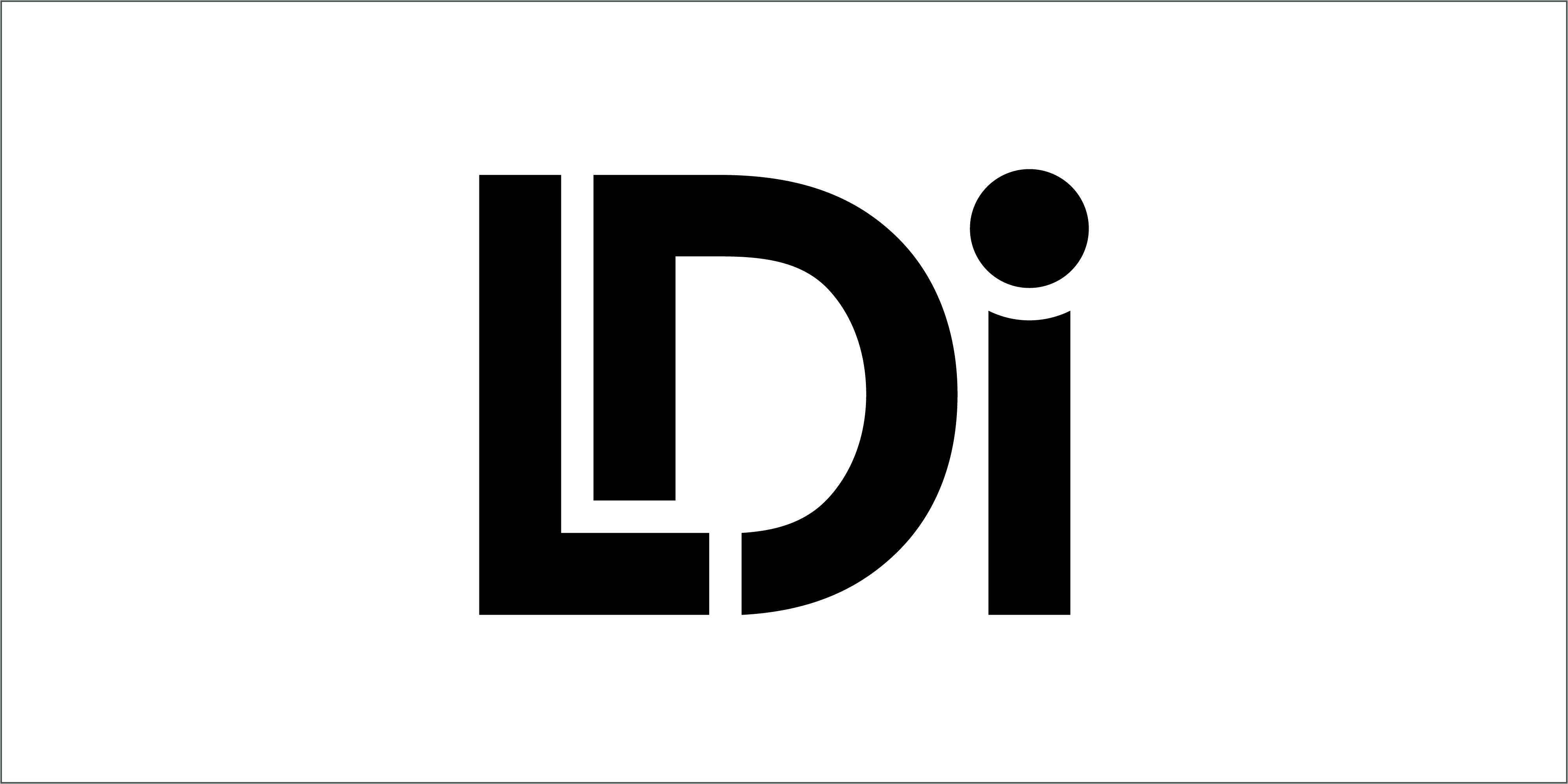 One color logo—Black